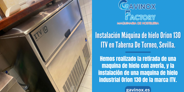 Instalación Máquina de hielo Orion 130 ITV en Taberna De Torneo, Sevilla